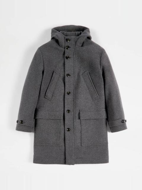 Tod's PARKA IN WOOL - GREY