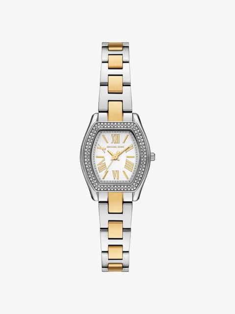 MICHAEL KORS Petite Chelsea Pavé Two-Tone Watch