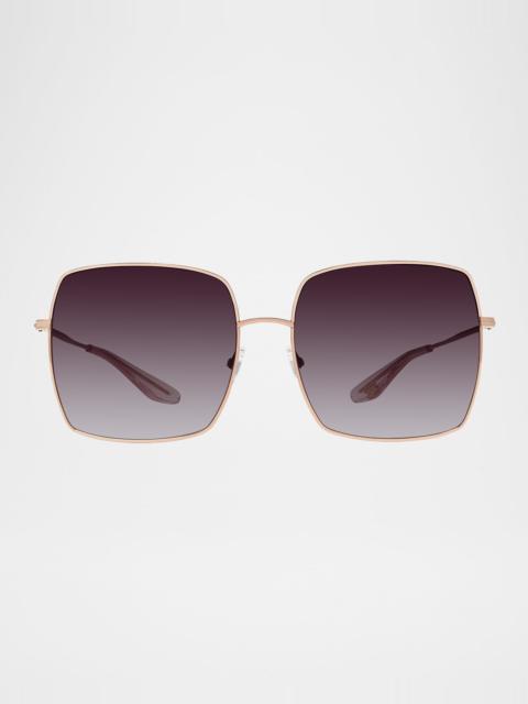 BARTON PERREIRA Folasade Titanium Square Sunglasses