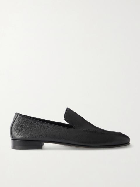 Manolo Blahnik Truro Full-Grain Leather Loafers