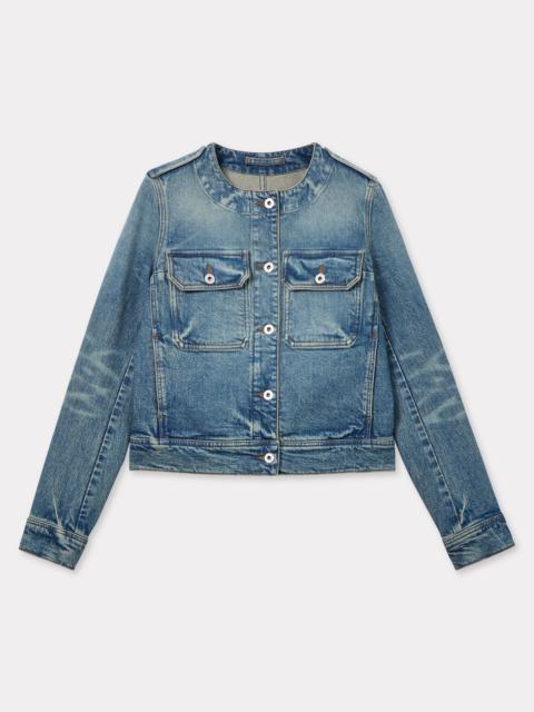 KENZO Jacket in stretch japanese denim