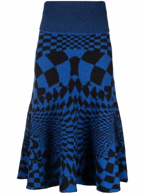 Stella McCartney geometric-pattern skirt