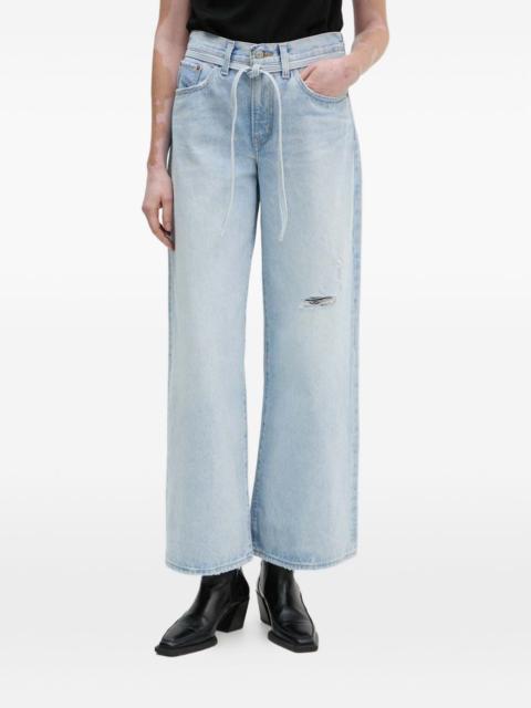 Levi's distressed drawstring jeans