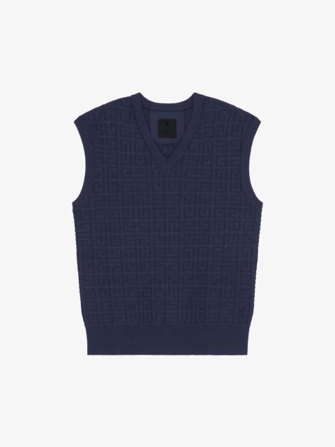 Givenchy SLEEVELESS SWEATER IN 4G JACQUARD