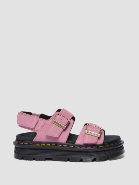 Dr. Martens Zebzag Sandals Suede Platform Sandals