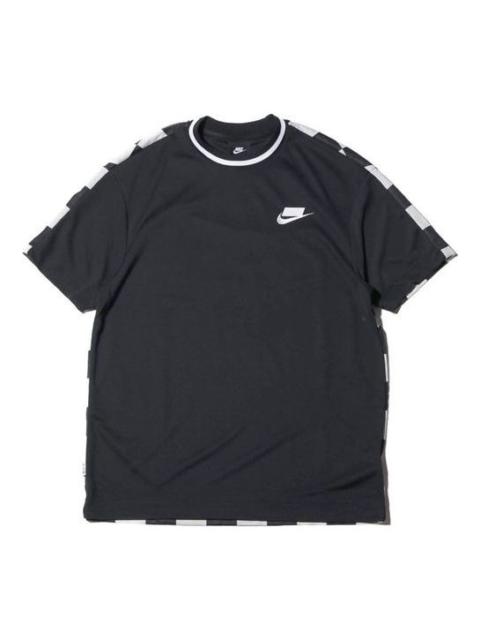 Nike Nike Sportswear Sport Pack Back Grid Printing Short Sleeve Black AR1635-010