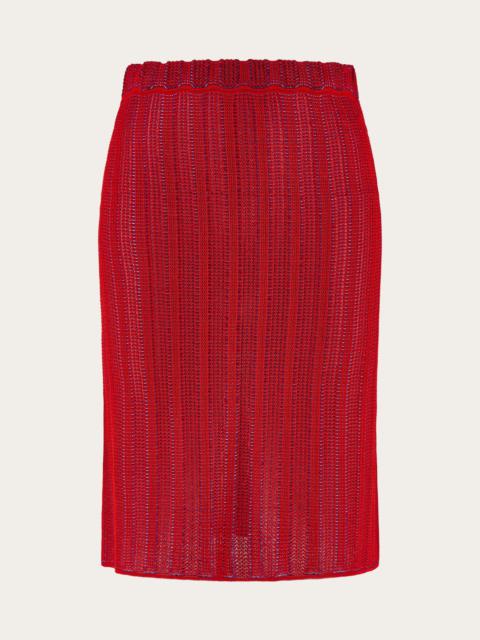 FERRAGAMO Knitted mini skirt