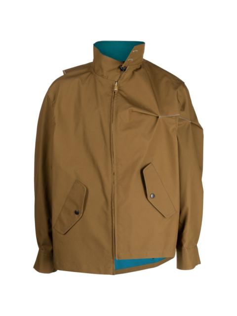 Kolor asymmetric lightweight jacket