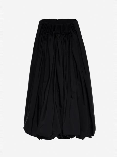 MAGDA BUTRYM Long low-waist balloon skirt in black