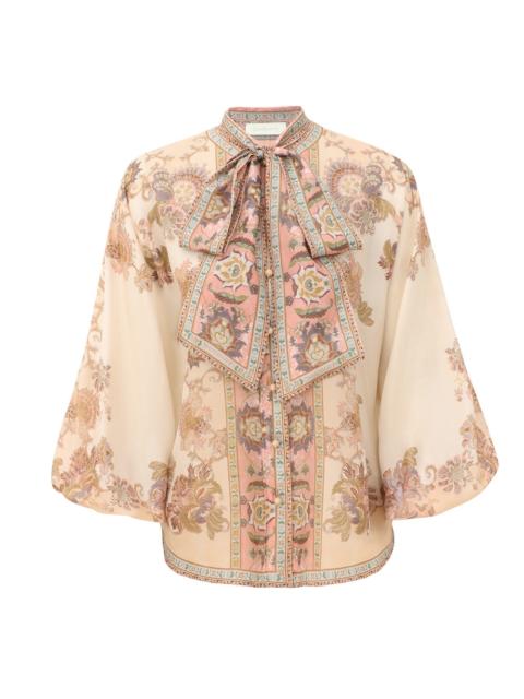 Zimmermann ECHO TIE NECK BLOUSE