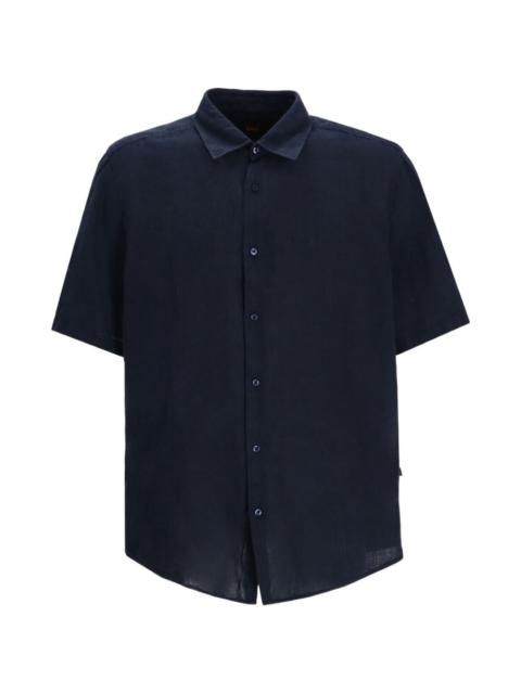 BOSS short-sleeved button-down shirt