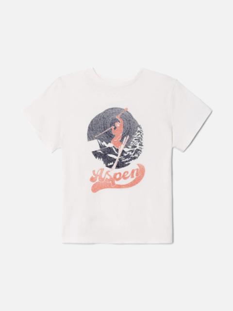RE/DONE Classic "Aspen Ski" Tee - Vintage White