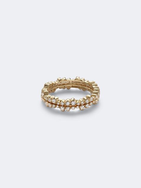 SUZANNE KALAN Ivy 18kt gold tech ring jackets with diamonds