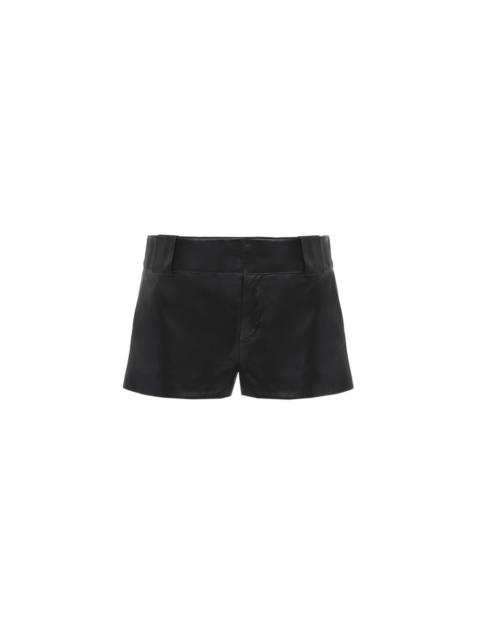 TAILORED MINI SHORTS IN SOFT NAPPA LEATHER
