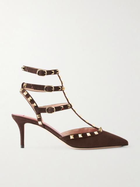 Valentino Rockstud 65 Suede Pumps