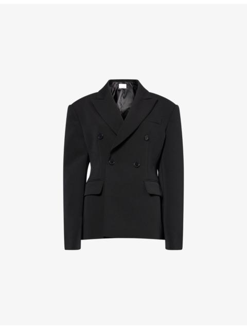 The Frankie Shop Doyer Cinched Woven Blazer