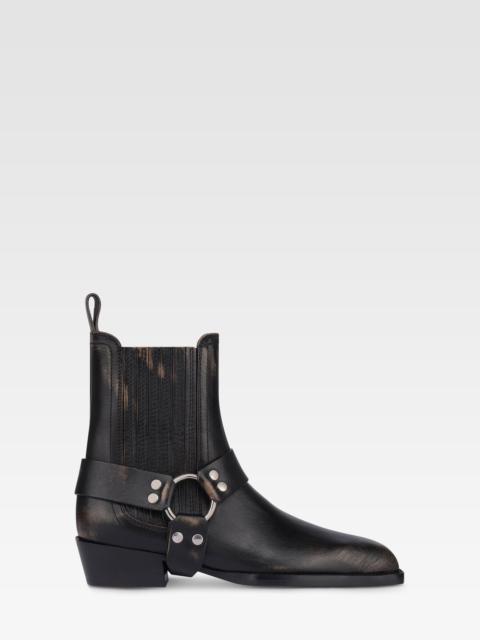 PARIS TEXAS Brushed leather ankle boot