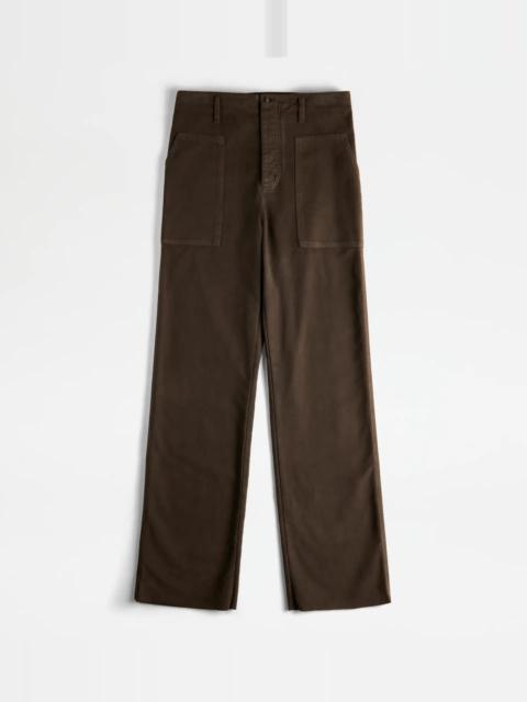 Tod's TROUSERS - BROWN