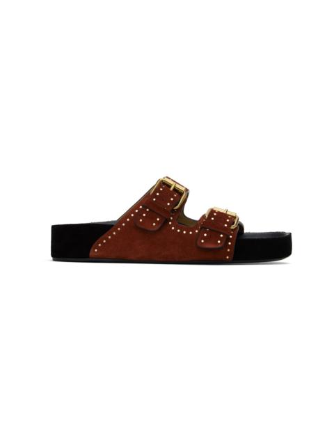 Isabel Marant Burgundy Lennyo Sandals
