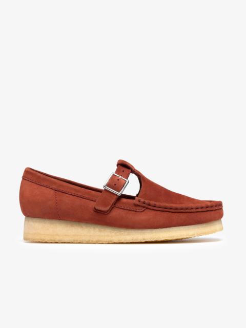 Clarks Originals Wallabee T Bar Brown/Chestnut Suede