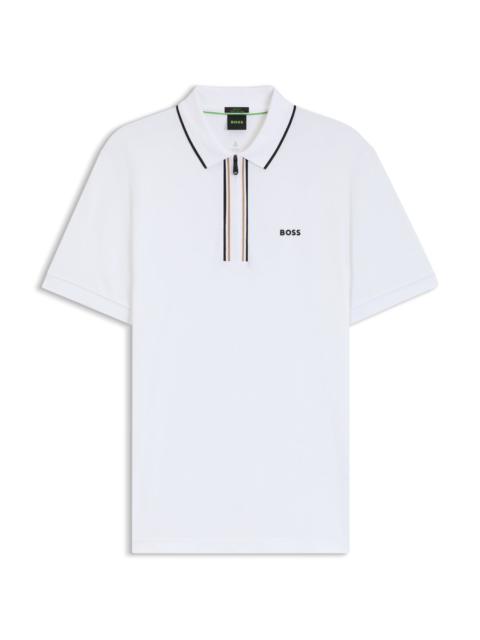 BOSS SLIM-FIT POLO SHIRT IN QUICK-DRY STRETCH COTTON