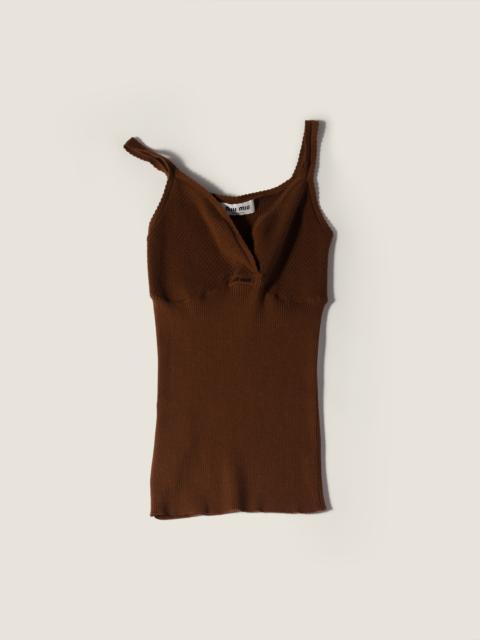 Miu Miu Cotton knit top