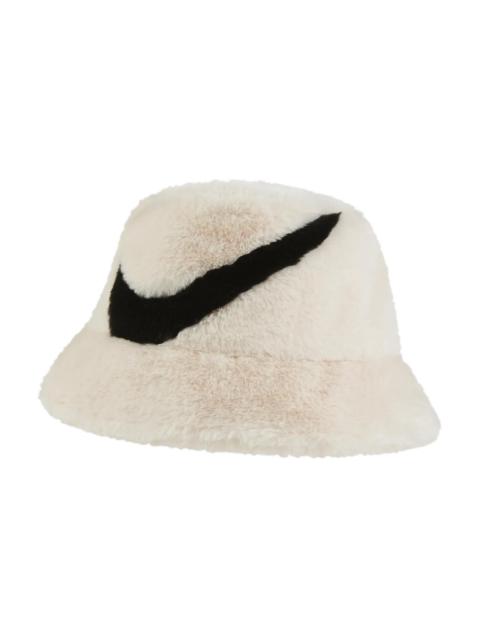 Nike (WMNS) Nike Apex Faux Fur Swoosh Bucket Hat 'Cream' FV6417-838
