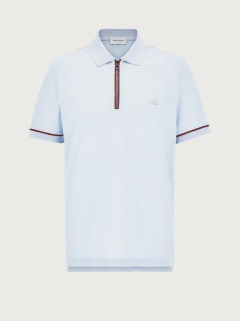 FERRAGAMO COTTON PIQUET POLO