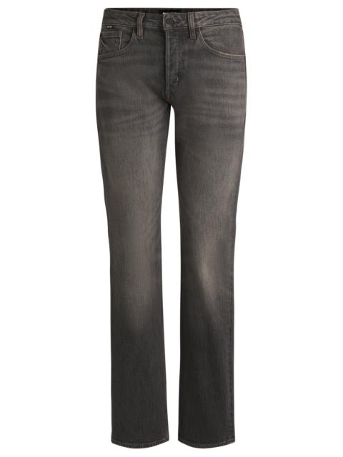 BOSS GRAY JEANS IN STRETCH DENIM