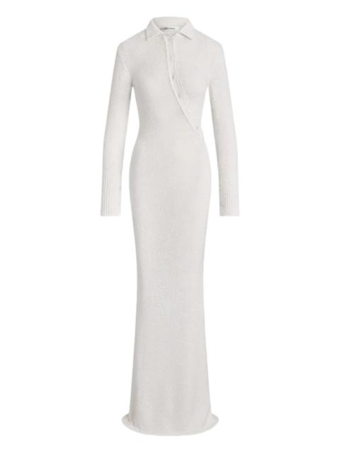 AYA MUSE Helia long-sleeve button maxi dress