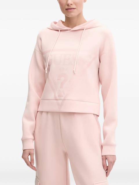 GUESS USA logo hooded top