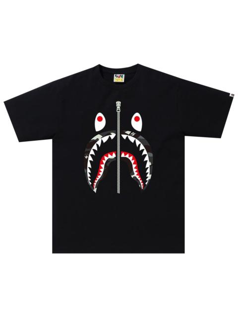 A BATHING APE® BAPE City Camo Shark Tee 'Black'
