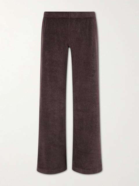 SUZIE KONDI Lito Cotton-blend Terry Wide-leg Pants