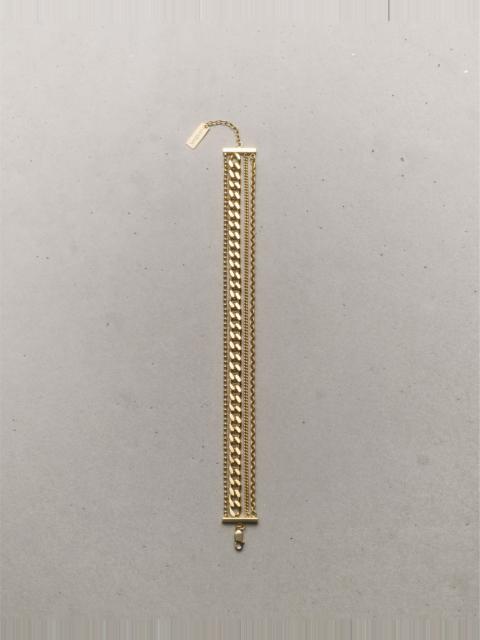 SAINT LAURENT MULTI-CHAIN BRACELET IN 18K YELLOW GOLD