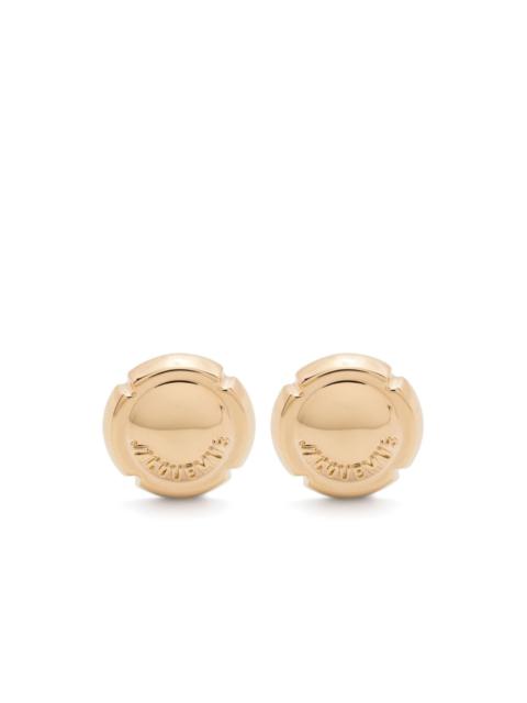 Les Festiva gold-plated stud earrings