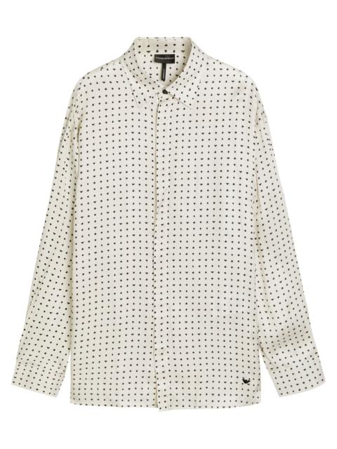 EMPORIO ARMANI Emporio Armani Patterned Satin Shirt