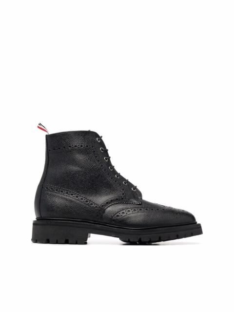 lace-up brogue boots