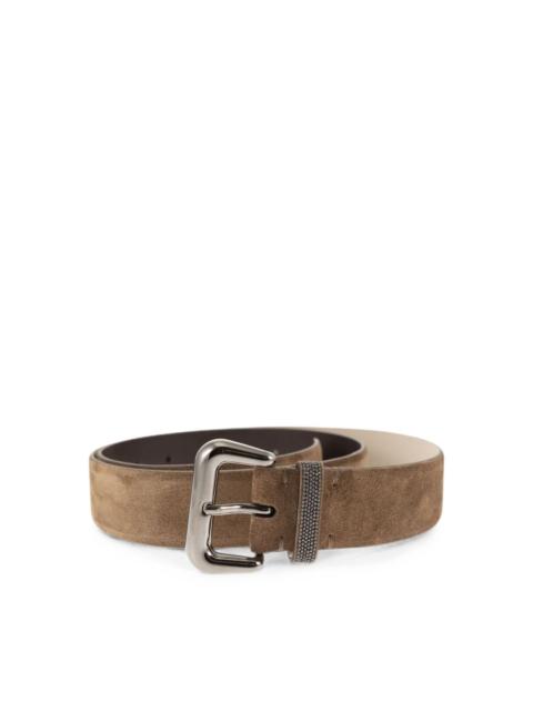 Brunello Cucinelli Suede Leather Belt by Brunello Cucinelli
