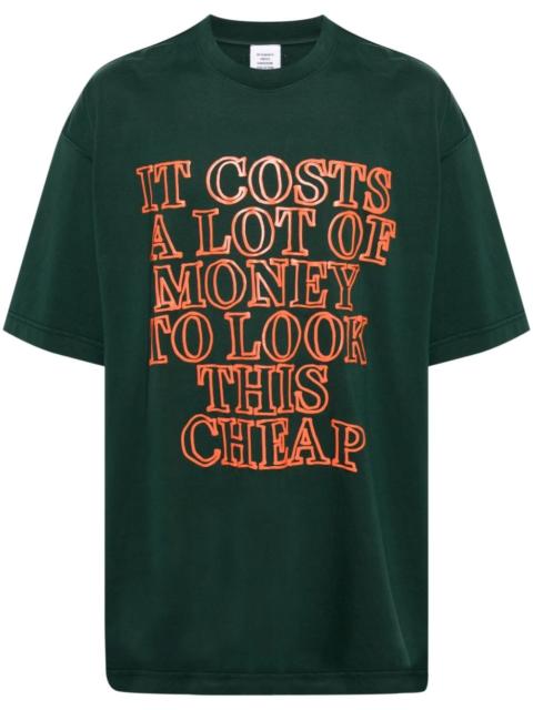 slogan-print cotton T-shirt