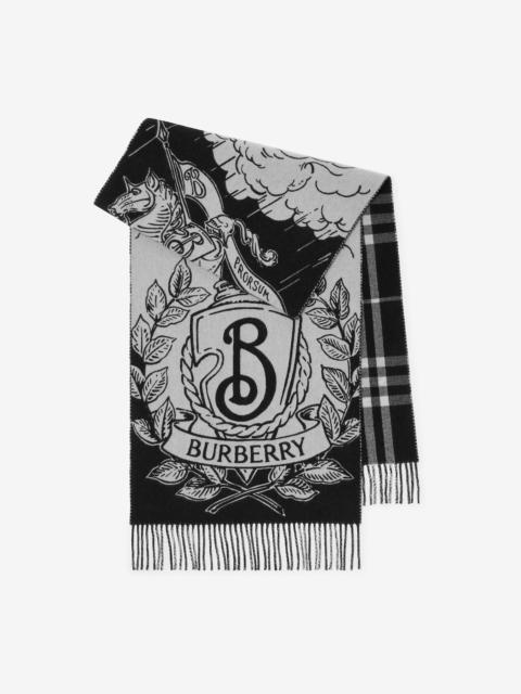 Burberry Wide Reversible Stormy Knight Scarf