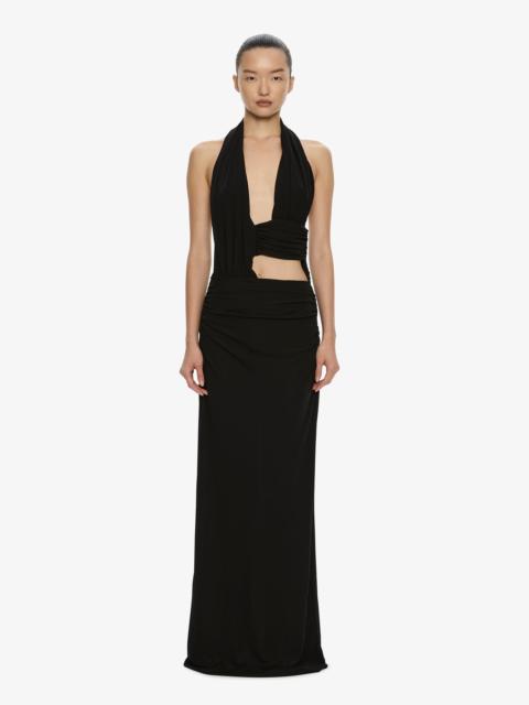 CHRISTOPHER ESBER Draped Cummerbund Jersey Dress