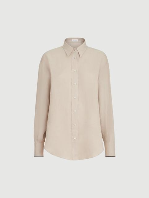 Brunello Cucinelli Linen shirt with monili
