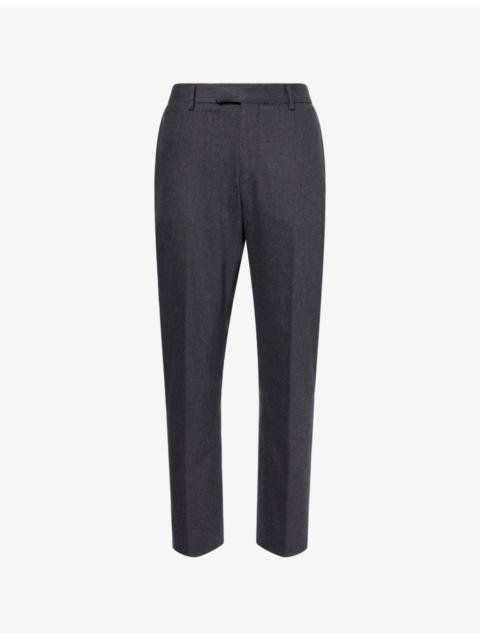 CORNELIANI Regular-Fit Straight-Leg Wool-And-Cashmere Trousers