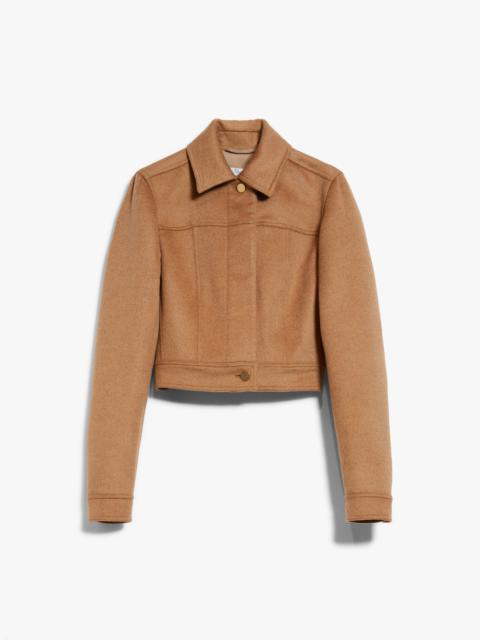 Max Mara FOGLIA Camel colour biker jacket
