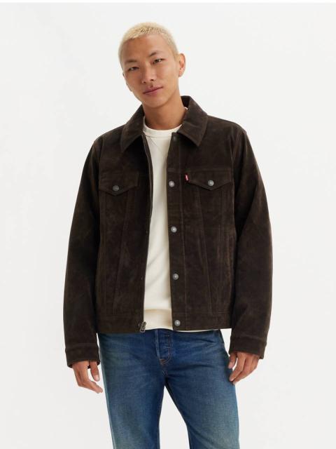Levi's VINTAGE FAUX COW SUEDE TRUCKER JACKET