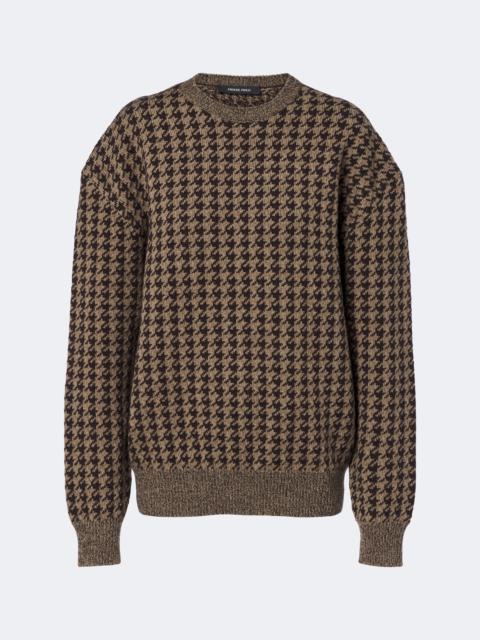 PHOEBE PHILO Houndstooth wool and cashmere sweater