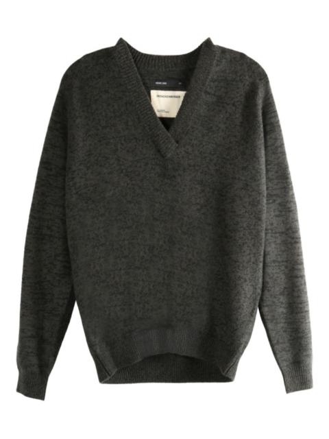 FRENCKENBERGER V-neck mélange sweater