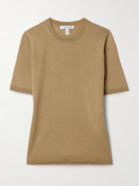 Max Mara Warren silk and cashmere-blend sweater Camel