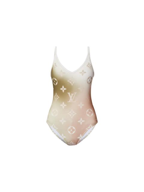 Louis Vuitton Monogram Gradient Cut-Out One-Piece Swimsuit
