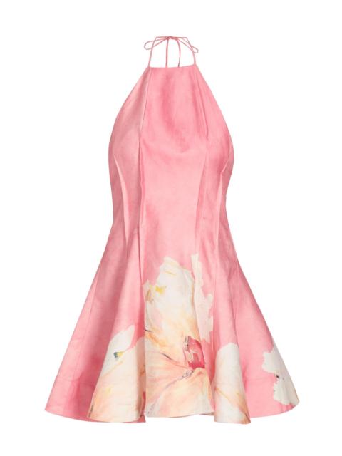 Acler Women's Carryon Sugar Peony Print Halter Minidress - Sugar Peony